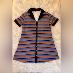 Smak Parlour x Scooby doo brown and blue dress size: 1X